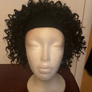TWO Curly Synthetic
Headband Wigs (2)